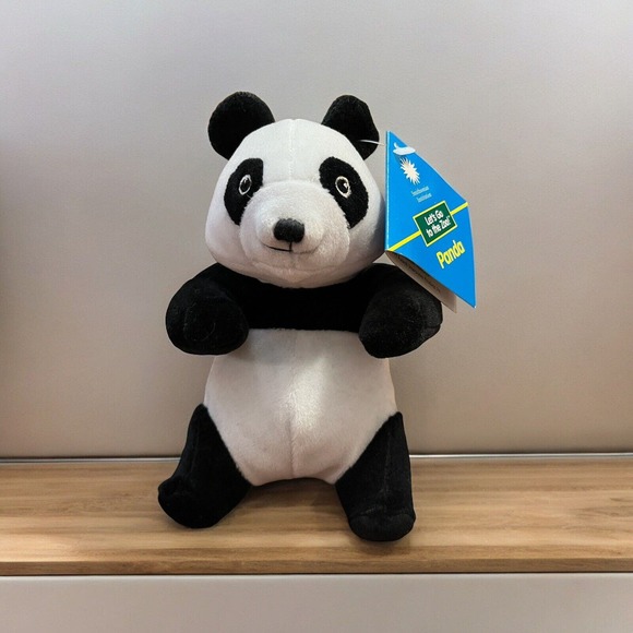 Vintage Smithsonian Institution Panda Bear Plush 1999 Let’s Go to The Zoo - Picture 1 of 4